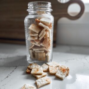 Cheddar Cheese Sourdough Crackers With Discard