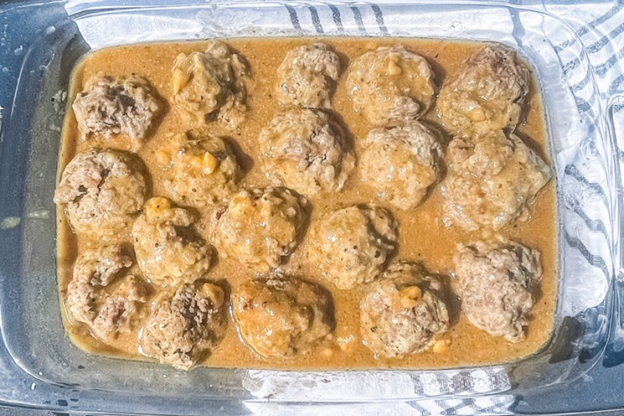 The Best Oven-Baked Whole30 Meatballs and Gravy