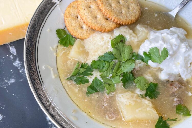 Homemade Crockpot Baked Potato Soup