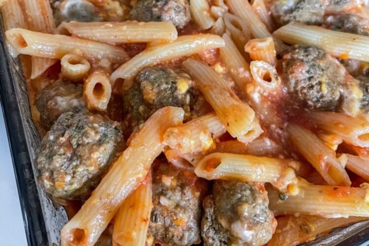 Dump and Bake Meatball Casserole