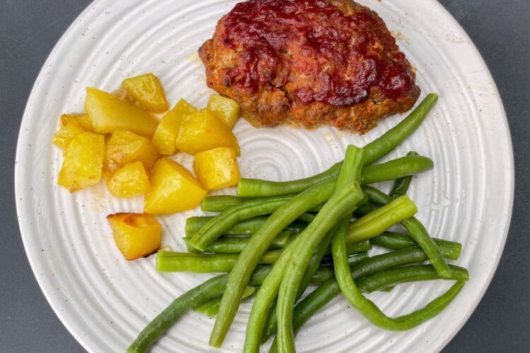 Sheet Pan Meatloaf & Potatoes