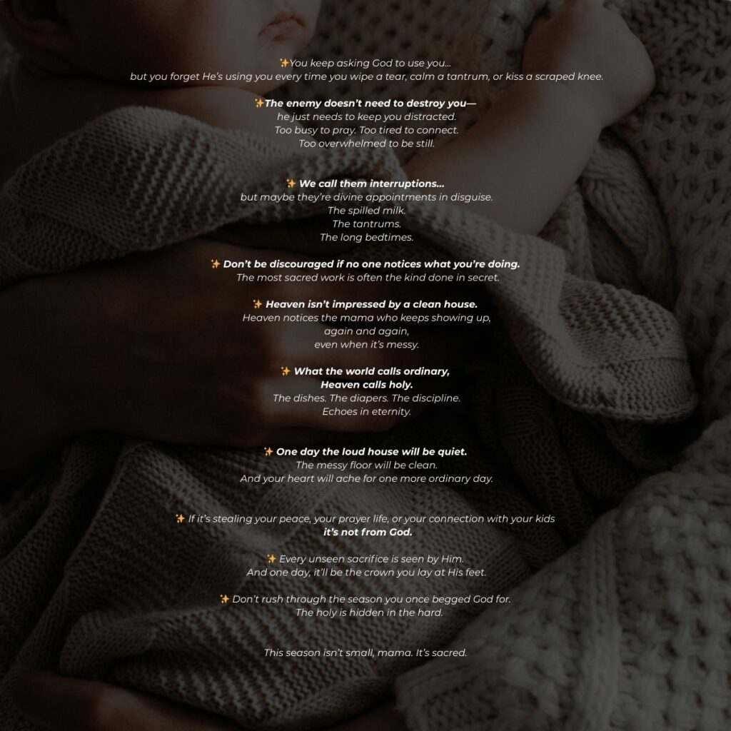 Motherhood Isn't Small: Encouragement For The Moms This Fall